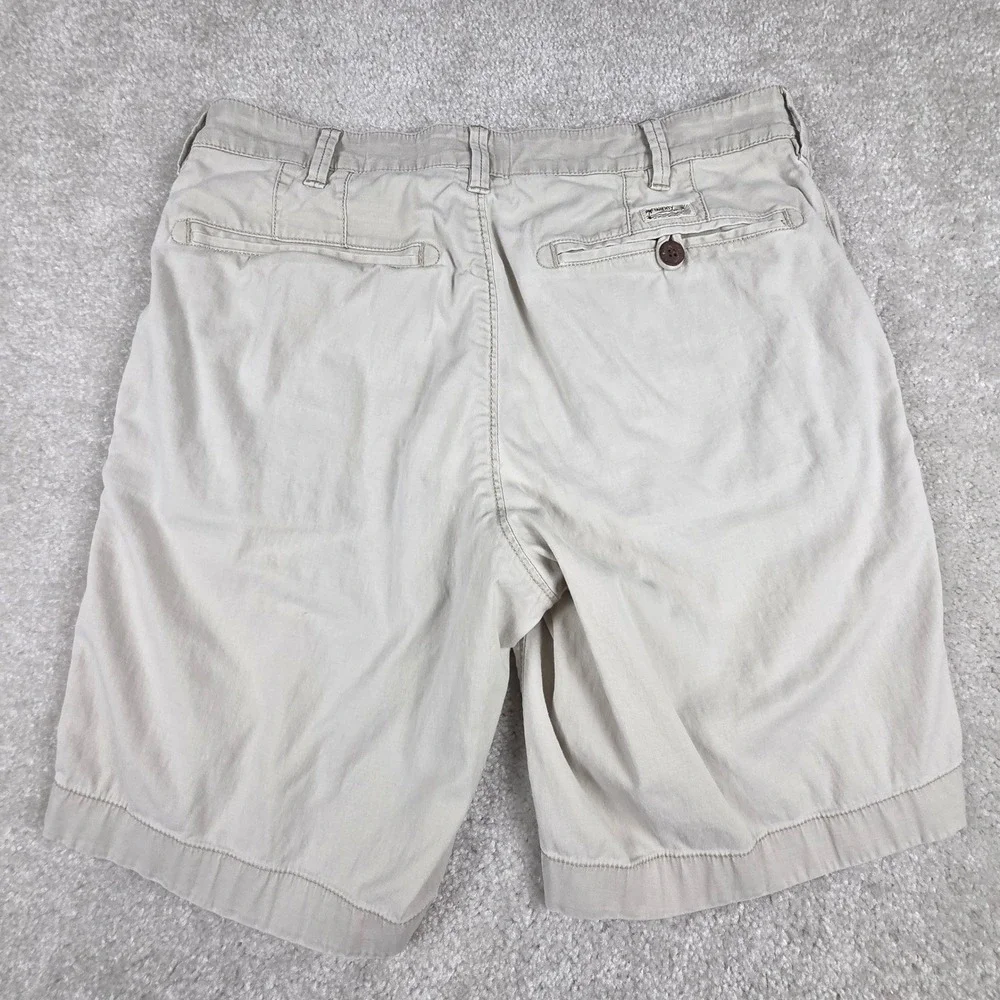 Faherty Island Life Short Mens Size 30x9 Beige Soft Chino Preppy Organic Coton